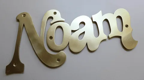 brass name plaque