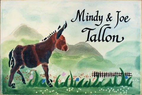 Custom Ceramic Signs - Mule