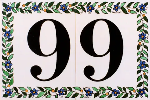 Custom Ceramic Signs - House number