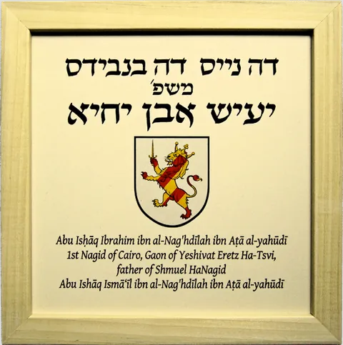 שלט קרמיקה בעיצוב אישי - אבן יחיא