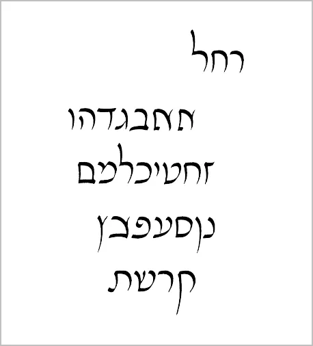 פונט "רחל"