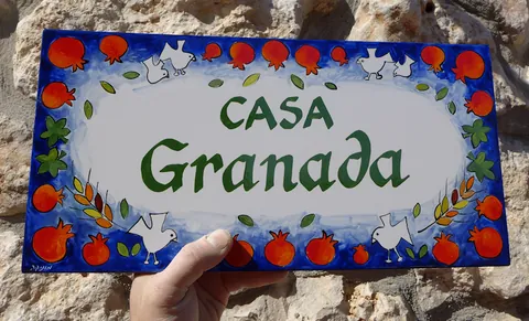 Casa Granada ceramic sign