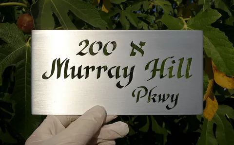 skt street name plaque
