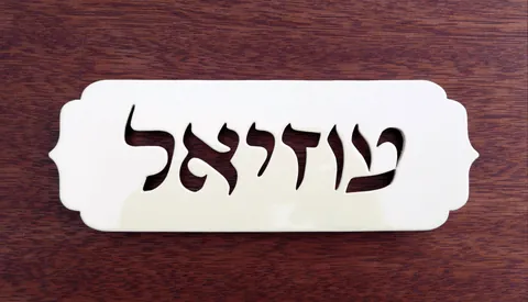 שלט אלומינום עוזיעל