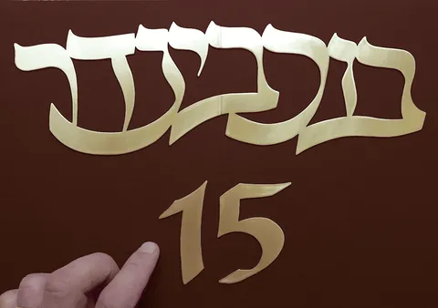 השלט בוכבינדר בשני חלקים - מידות: 30*10