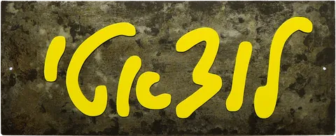 שלט ברזל 50*20