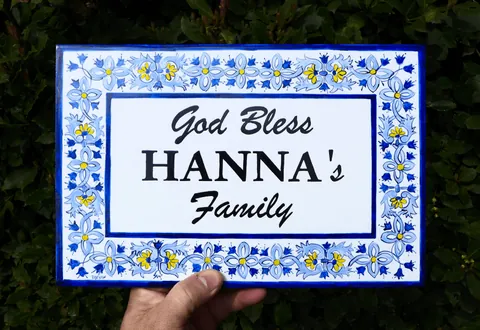 CERAMIC HOUSE NAME PLATE