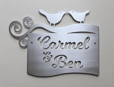 Name Plaque with Birds