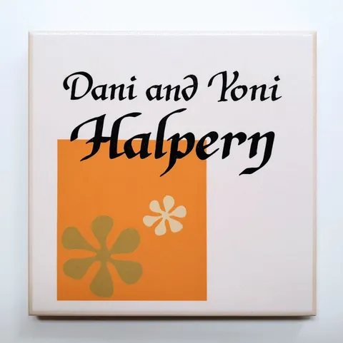 ceramic nameplate halpern