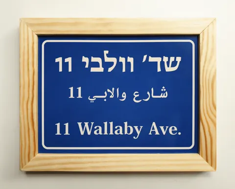 שלט לדלת סגנון וינטג