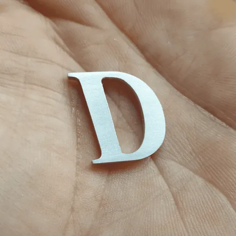very little metal letter