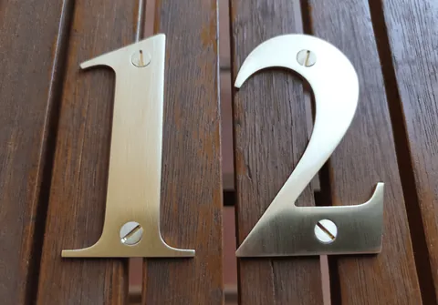BRASS CUSTOM NUMBERS