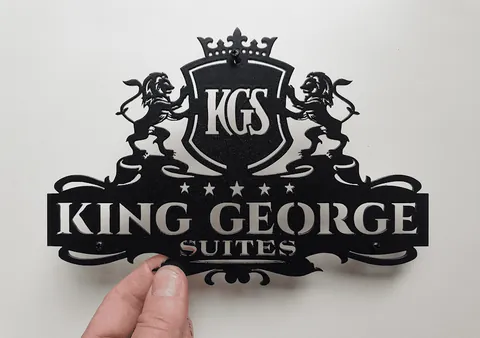 CUT COLOR METAL LOGO