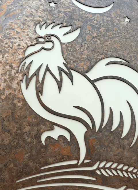 METAL ROOSTER-DETAIL