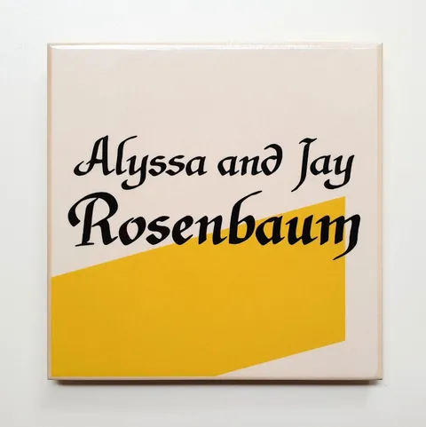 ceramic nameplate rosenbaum