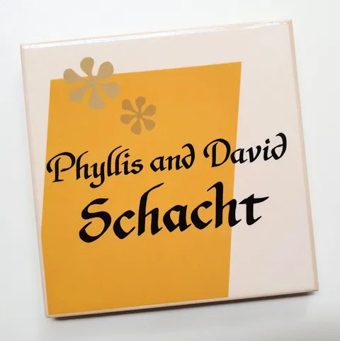 ceramic nameplate schacht