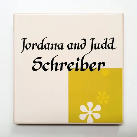 ceramic nameplate schreiber