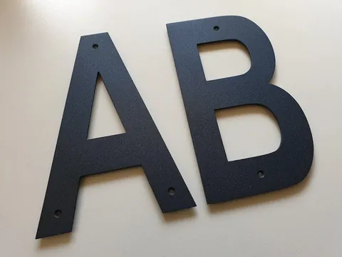 large metal letters