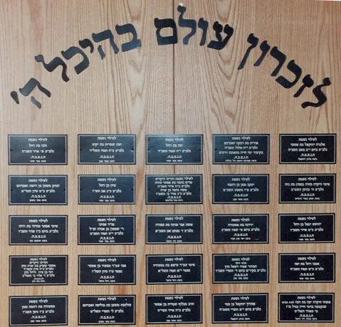 לוחיות זכרון