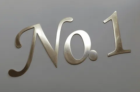 brass letters and numbers