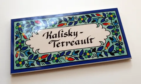 ceramic door nameplate