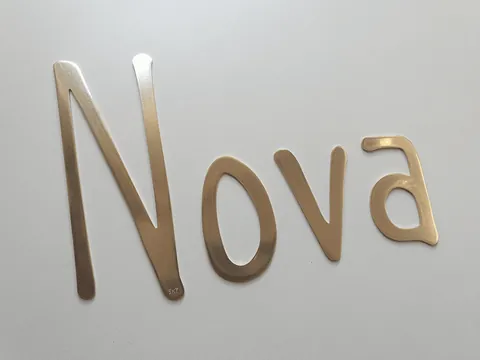 custom font brass letters