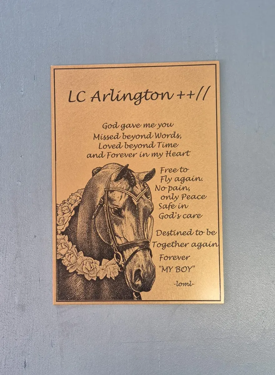 Pet Memorial Plaque