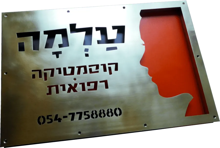 שלט עם תאורה פנימית
